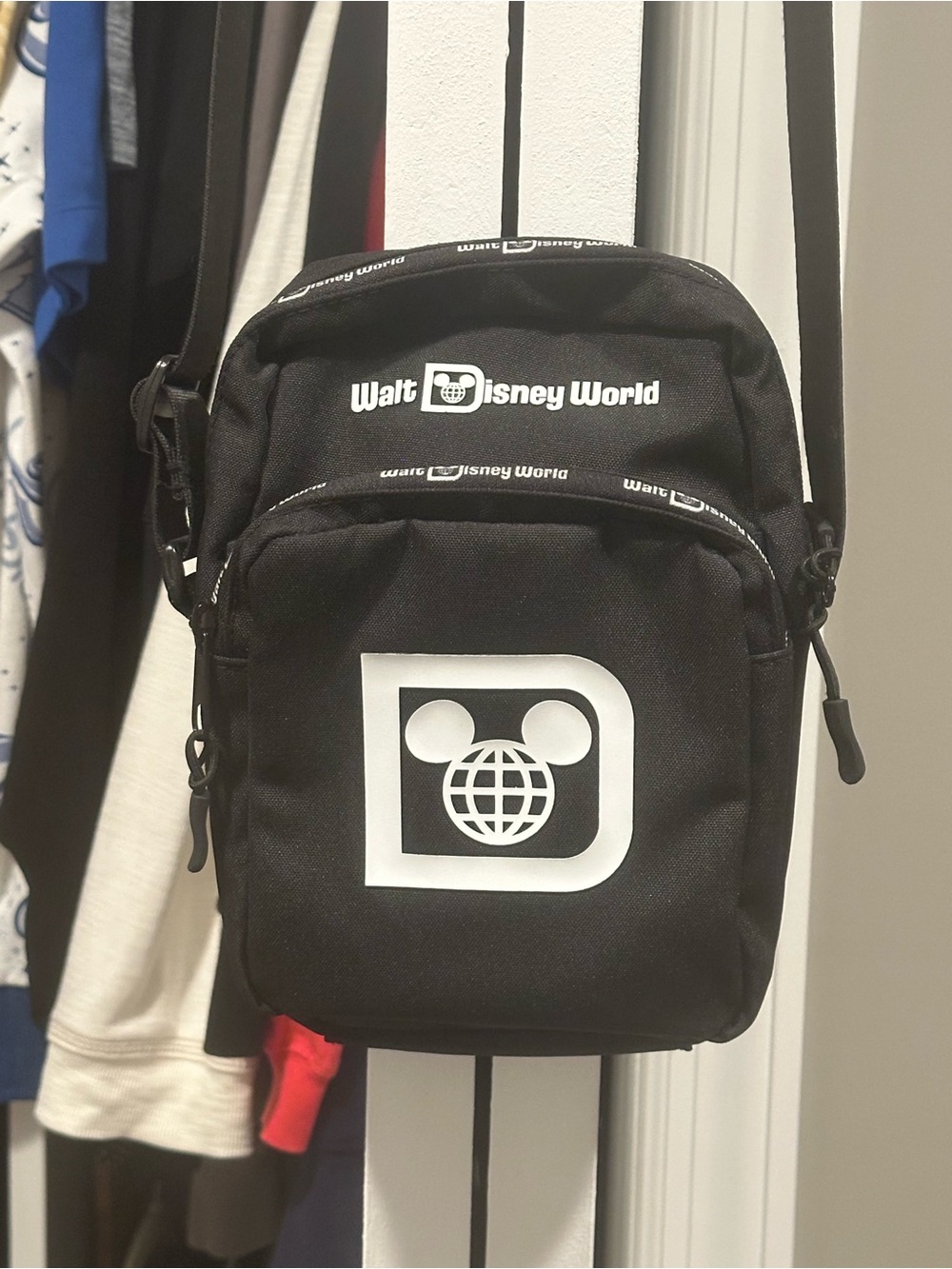 Disney Black Walt Disney World Logo Crossbody Bag